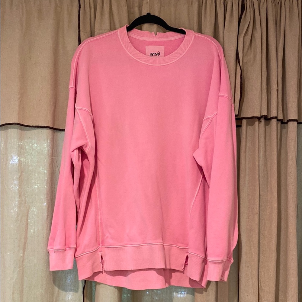 Aerie Bright Pink Pullover size M